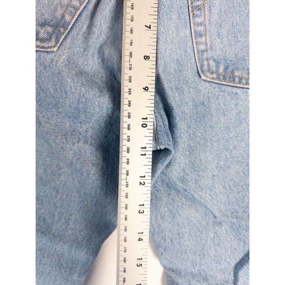Levis 501 Jeans Womens 25x26 Light Wash Distressed High Rise Red Tab Straight - Picture 7 of 9